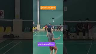 Badminton tricks  double motion foryou badminton tricks [upl. by Senskell]