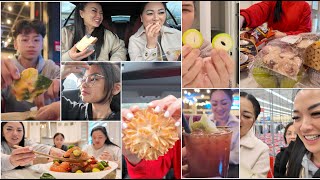 HUNTING FOR FOOD  WHAT WE ATE  MULTIDAY CASUAL FAMILY MUKBANGOUTING  SASVlogs [upl. by Conlin]