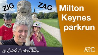 Zigging amp Zagging at Milton Keynes parkrun Tourism Adventures [upl. by Savdeep403]