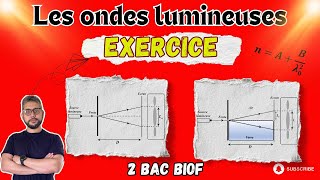 Exercice très important ⚠️  Correction  Les ondes lumineuses  Extraits d’un examen 2 BAC PC SM [upl. by Auohs]