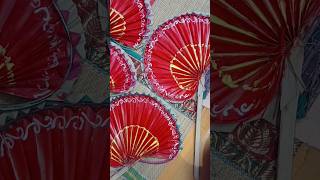 হাত পাখার ডিজাইন Pakhar designreels shortvideo pakha handmade viralshorts parvinfabricate [upl. by Server]