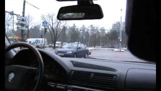 bmw 750 e38 cold start city drive [upl. by Kerwon]