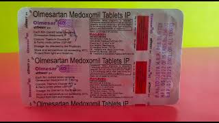 Olmesar 40 tablet  Olmesartan medoxomil tablet [upl. by Richmond]