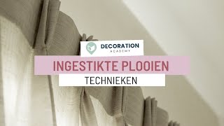 Gordijnen met ingestikte plooien  Textiel techniek [upl. by Einnahc]