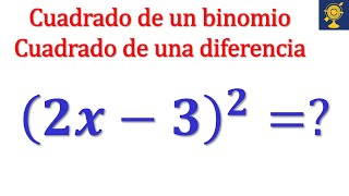 Ejemplo cuadrado de un binomio  cuadrado de una diferencia  Álgebra  Matemáticas [upl. by Eleik]