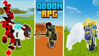 Riview Addon RPG di Minecraft Bedrock  RPG ADDON MCPE 120 [upl. by Bowrah]