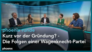 phoenixRunde Kurz vor der Gründung  Die Folgen einer WagenknechtPartei [upl. by Pressey407]