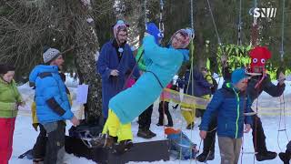 ChampagnyenVanoise  La Gorzderette  27012018 [upl. by Pinsky52]