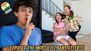 I Exposed the Worlds Most EVIL Babysitters  Brent Rivera Hindi  Brent Rivera Challenge [upl. by Anwahsed869]