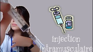 comment faire une injection intramusculaire [upl. by Anilatsyrc]