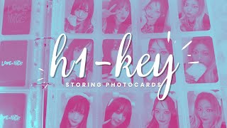 Storing 100 H1KEY Photocards LOVE or HATE Era [upl. by Ariahaj]