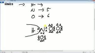 menggambar rumus titik electron struktur Lewis dari HNO3 [upl. by Natye500]