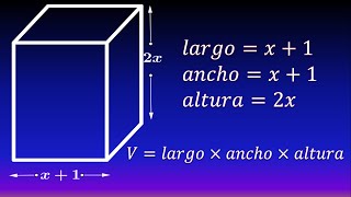 Volumen de prisma cuadrangular Con polinomios [upl. by Smoht]