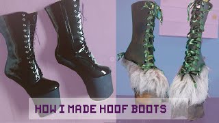 How I made my hoof boots  Faun cosplay part 1 [upl. by Riedel282]