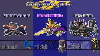 ENG SubSD Gundam G Generation F Gundam Aesculapius Burnlapius amp Hydra Attacks [upl. by Adlemi]