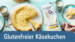 Laktosefreier glutenfreier Käsekuchen mit Streuseln  REWE Deine Küche [upl. by Emya]