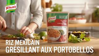 Riz mexicain grésillant aux portobellos  Qu’estce qu’on mange Knorr® [upl. by Leanatan]