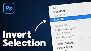 How to Invert Selection in Photoshop [upl. by Olly]