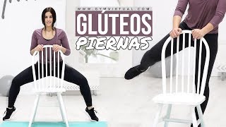 Ejercicios de glúteos y piernas con una silla  GymVirtual [upl. by Jaquenetta]