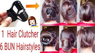 How To Tuck Clutcher ProperlyClutcher Bun HairstylesEveryday HairstylesAlwaysprettyuseful [upl. by Derry415]