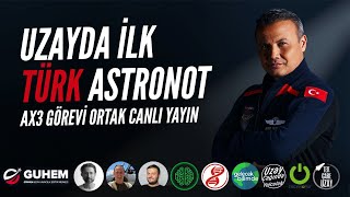 UZAYDA İLK TÜRK ASTRONOT  AXIOM 3 GÖREVİ ORTAK CANLI YAYINI [upl. by Wollis]