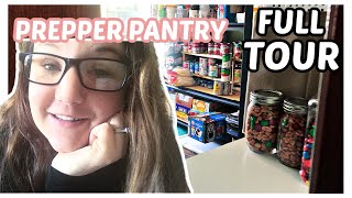 FULL Prepper Pantry TOUR 2022  beginner prepping  emergency food storagestockpile organization [upl. by Marilin]