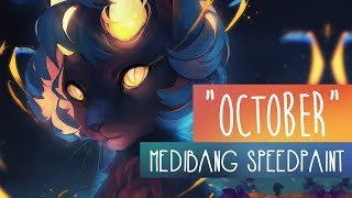 October  SPEEDPAINT  Medibang Paint Pro [upl. by Salb]