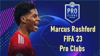 Marcus Rashford Pro Clubs Face Creation  FIFA 23 [upl. by Hubbard]