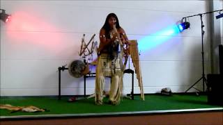 Leo Rojas  Indianermusik auf Panflöte  kleines Konzert in 2012  Modellbahn Wiehe  Indianermuseum [upl. by Absalom40]