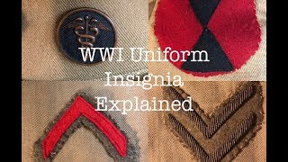 WWI Uniform Insignia Explained [upl. by Berner]