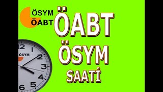 REKLAMSIZ ÖABT ÖSYM SAATİ 150 DAKİKA Mİ kpss yks tyt ales dgs ösym saati ösymsaati [upl. by Bondie]