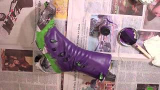 How To Paint Leather Shoes [upl. by Nataniel921]