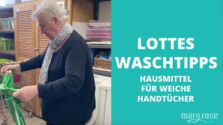 Wie werden Handtücher wieder weich ohne Trockner  Lottes Waschtipps [upl. by Pritchard]