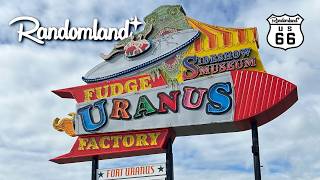 Exploring Route 66s Craziest Town Uranus Ruins Relics and More  Randomland [upl. by Ellingston]