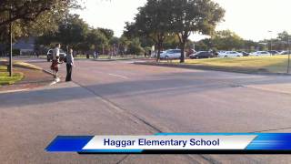 Students arrive for the first day of school at Haggar Elementary School in Plano ISD [upl. by Salsbury]