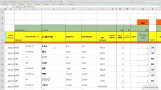 PRENOTAZIONI CAMERE PLANNING EXCEL [upl. by Ailla]