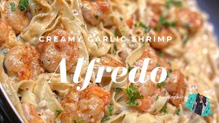 THE BEST HOMEMADE CREAMY SHRIMP ALFREDO RECIPE  QUICK amp EASY WEEKNIGHT MEAL [upl. by Nylrac]