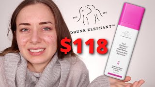 Drunk Elephant TLC Framboos Glycolic Resurfacing Night Serum Review [upl. by Carilla878]