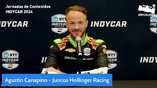 Agustín Canapino Entrevistas en español Jornada de Contenidos INDYCAR 2024 [upl. by Metah205]