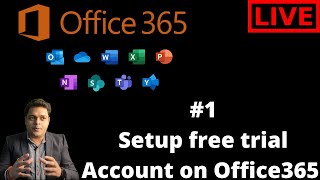 How to create free trial account on office365 portal  Office365 Training and Certification [upl. by Aicilehp]