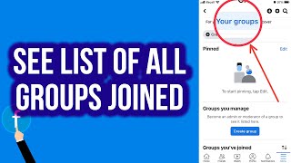 How To See List Of All Groups Joined on Facebook [upl. by Cacilie]