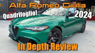 2024 Alfa Romeo Giulia Quadrifoglio Start Up Test Drive amp In Depth Review [upl. by Yenittirb43]