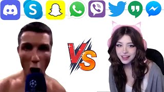 UwU VS Cristiano Ronaldo Siuu but Social Media ringtones [upl. by Senaj]