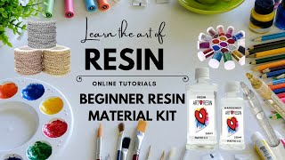 Beginners Guide Introducing the Essential Resin Art Material Kit  Resin material for beginners [upl. by Joachima943]