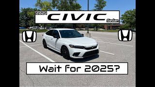 2024 Honda Civic Sedan Detailed Review on all Trims Wait for 2025 [upl. by Hudgens]