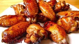 Honey Bourbon Chicken Wing Nibbles  One Pot Chef [upl. by Ensign]