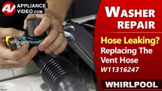 Washer leaking Water  Vent Hose issues  Diagnostic amp Repair by Factory Technician [upl. by Dyoll]