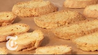 Savory Cheddar Biscotti  The New York Times [upl. by Roose]