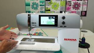 BERNINA 570 117 How to Sew with the Embroidery Module Connected [upl. by Analim]