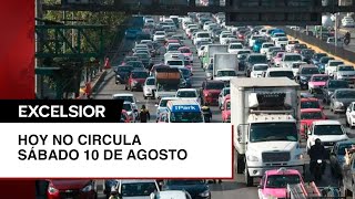 ¡Cuidado con la multa Así aplica el HNC para este sábado 10 de agosto en CDMX y Edomex [upl. by Sollows]